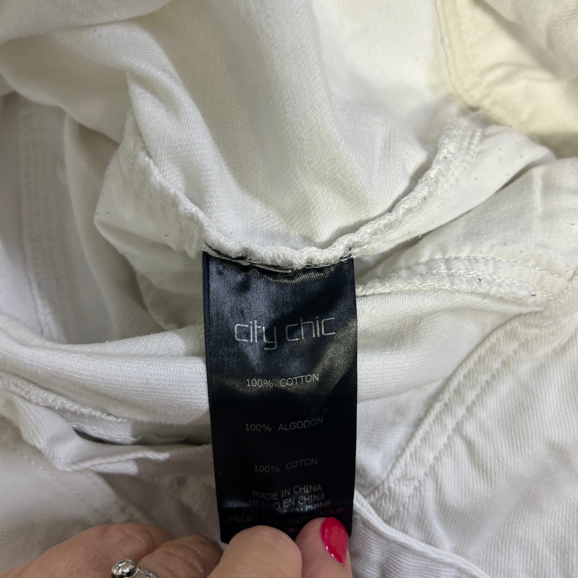 White top label detail view