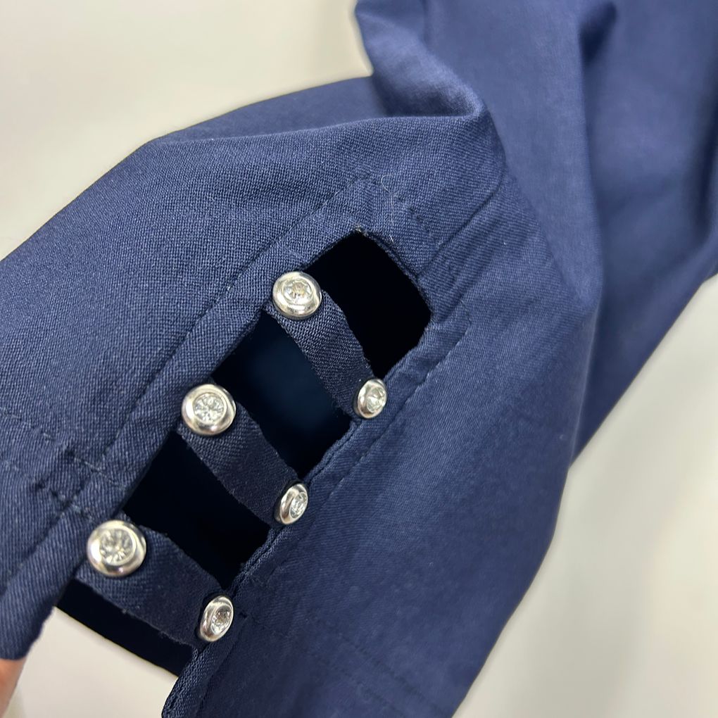 W Lane Navy Cropped Pants - Size 20