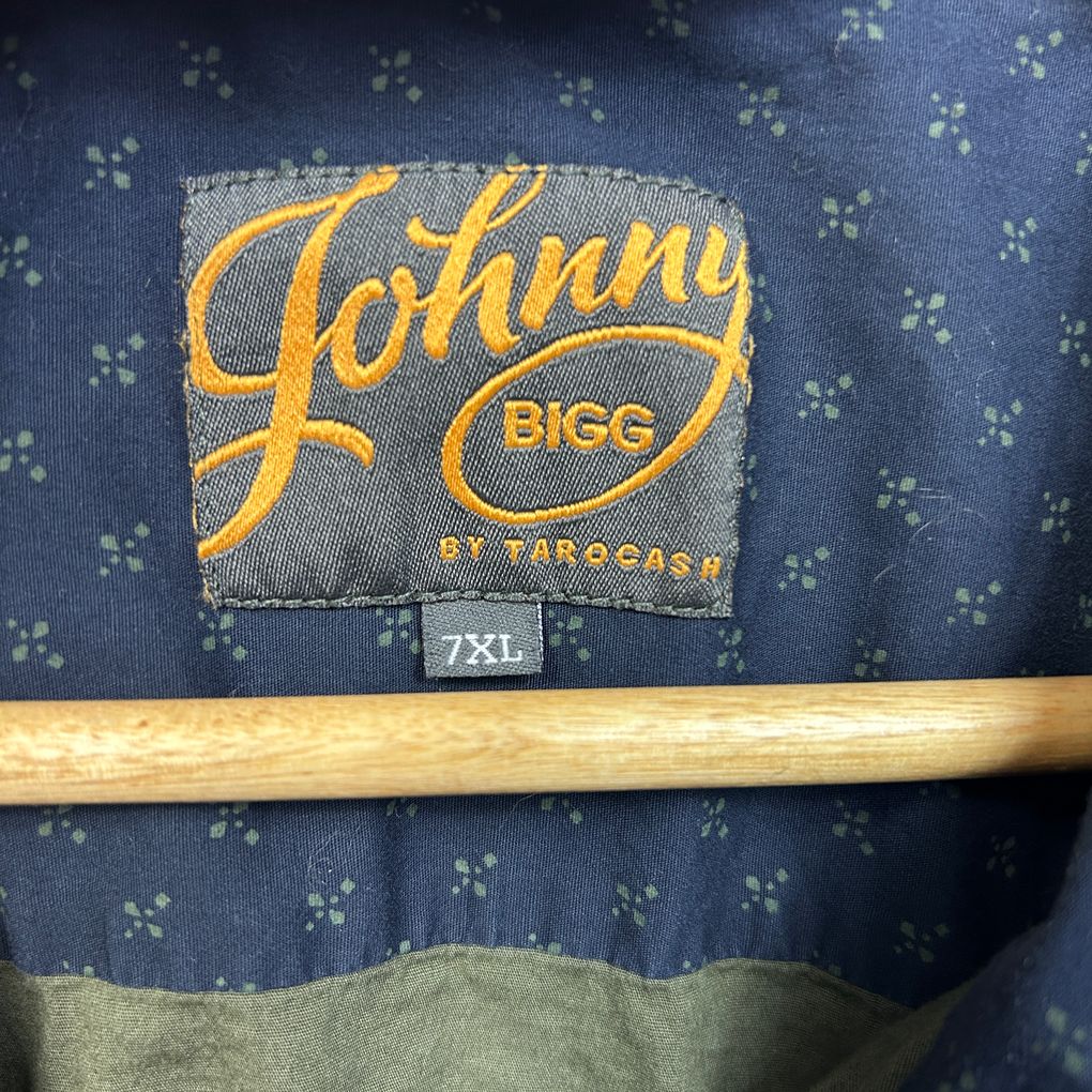 Johnny Bigg Olive Green Short Sleeve Shirt - Size 7XL