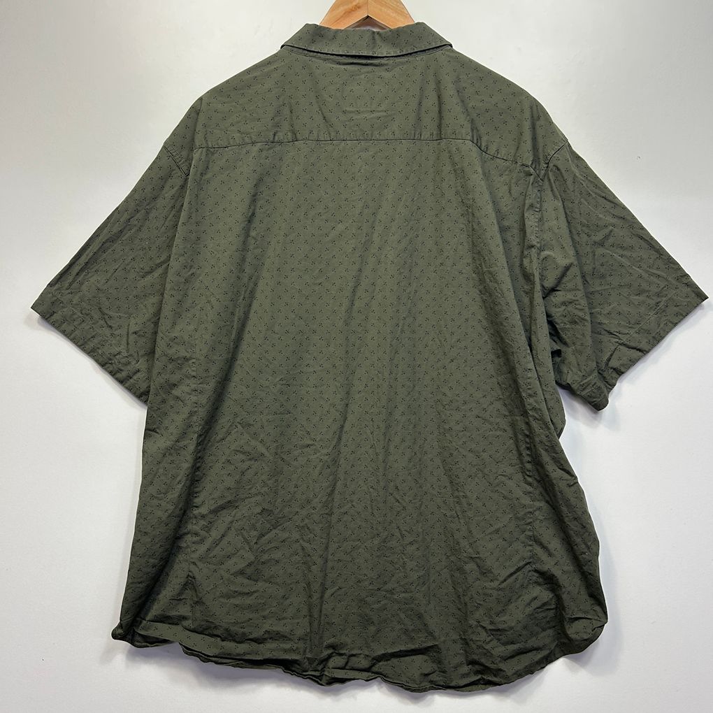 Johnny Bigg Olive Green Short Sleeve Shirt - Size 7XL