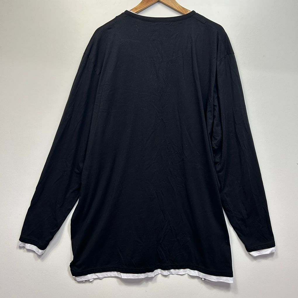 Johnny Bigg Black Cotton Long Sleeve Tshirt- Size 7XL