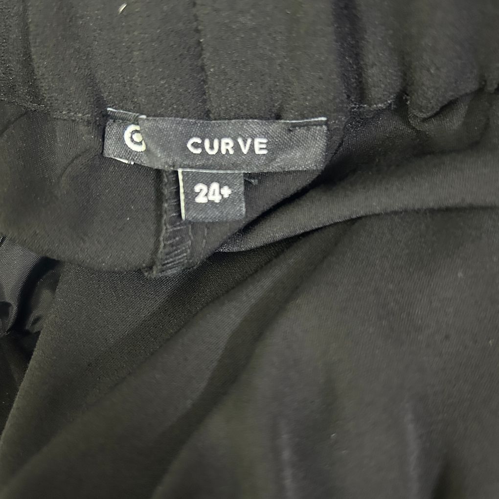 Target Curve Black Cropped Pants - Size 24
