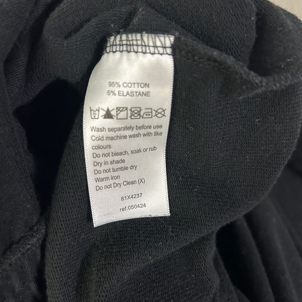 Elm Lifestyle Black Cotton Midi Skirt - Size 16