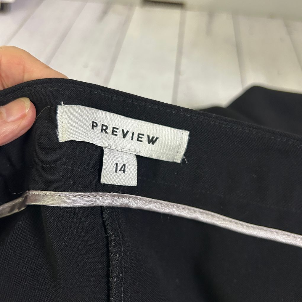 Preview Black Bootcut Pants - Size 14