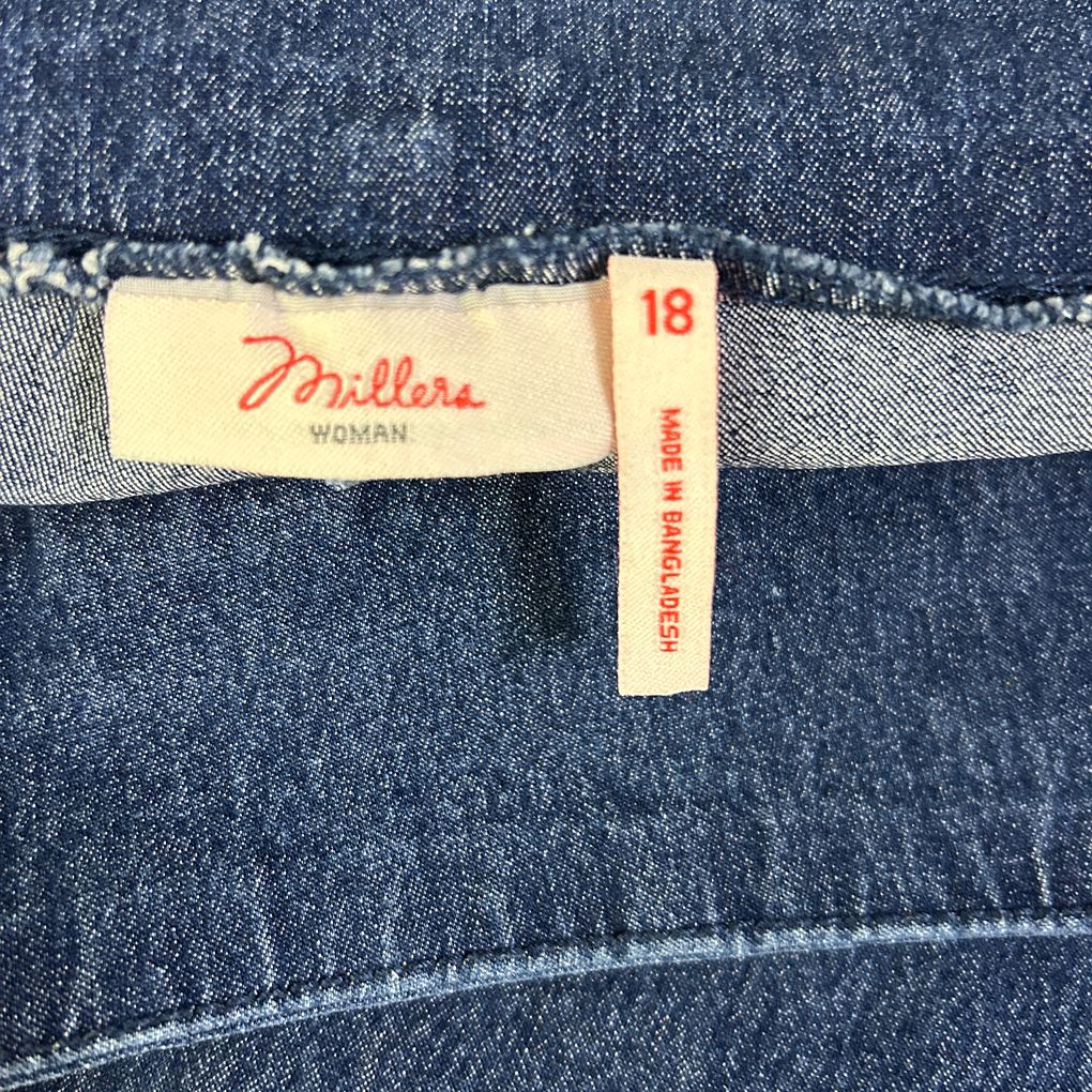 Millers Blue Denim Jeans - Size 18