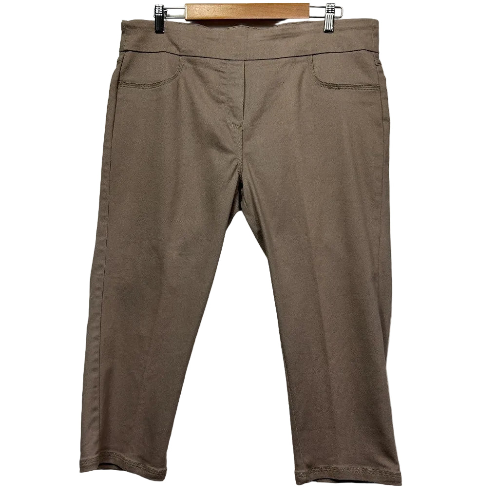 Taupe pants front view
