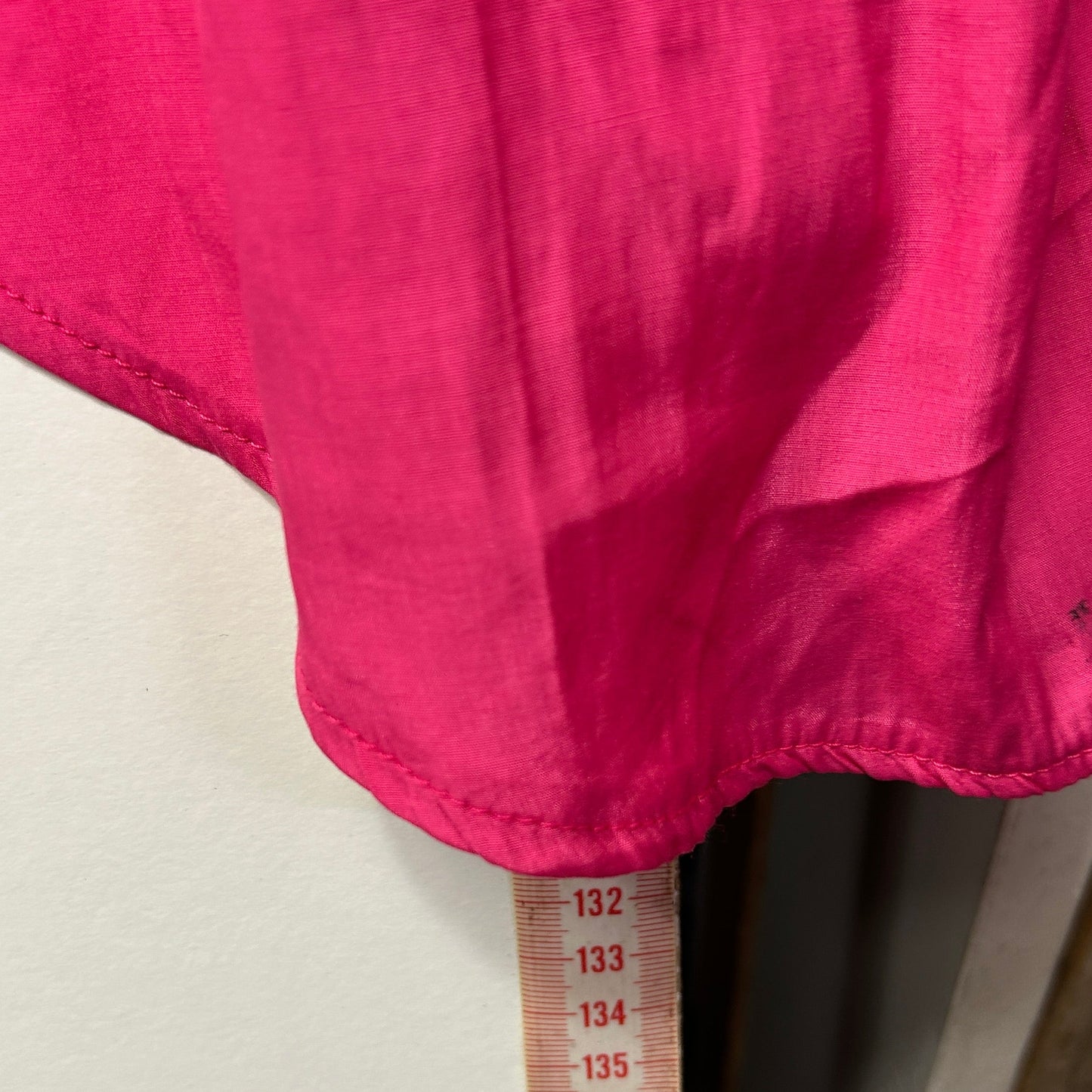 Hot pink blouse front view