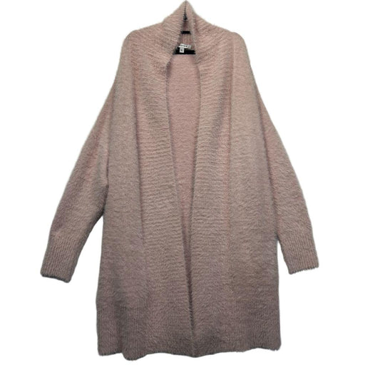Mauve cardigan front view