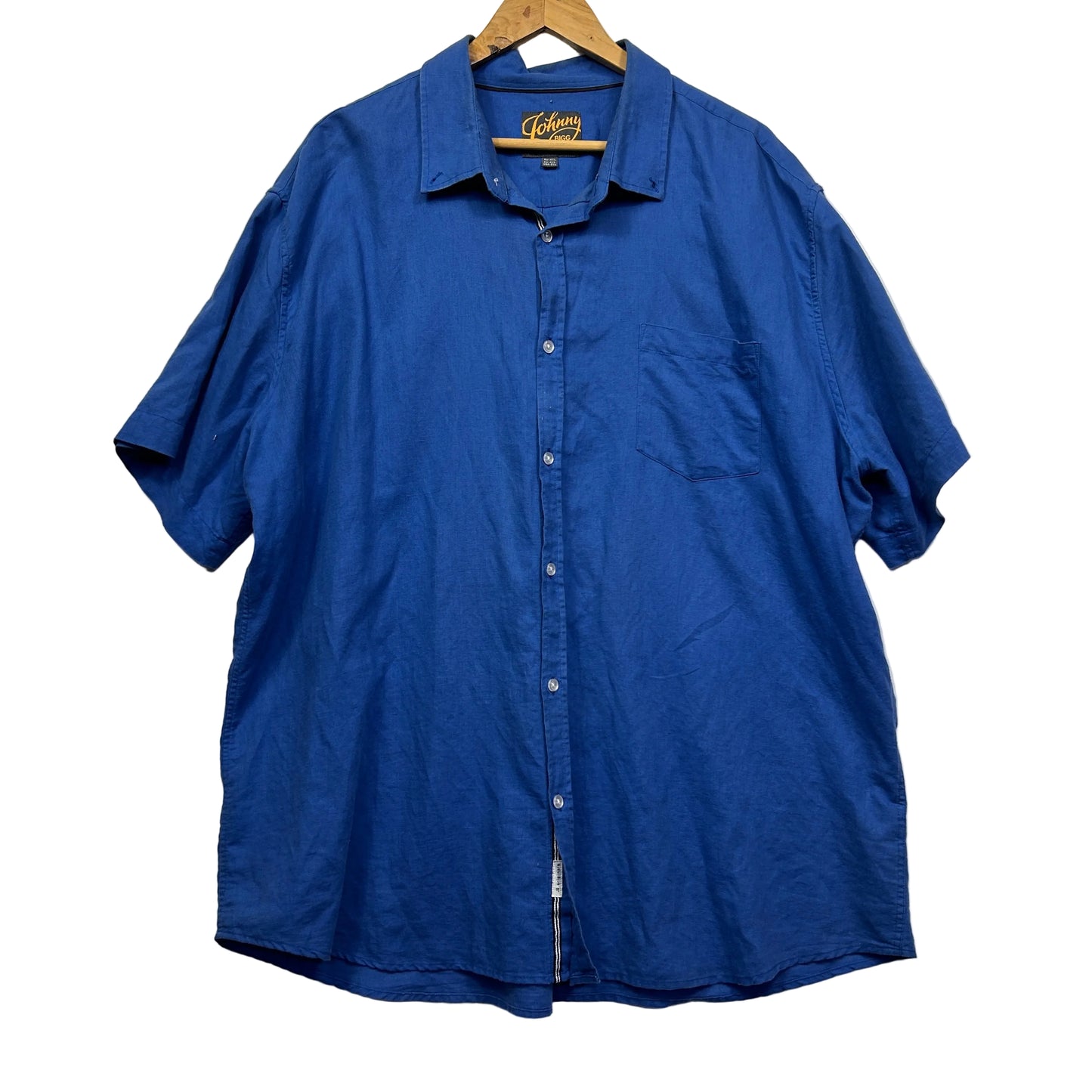Blue denim shirt front view