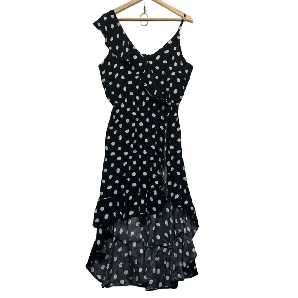 Wayne Cooper Black Polka Dot Dress - Size 16
