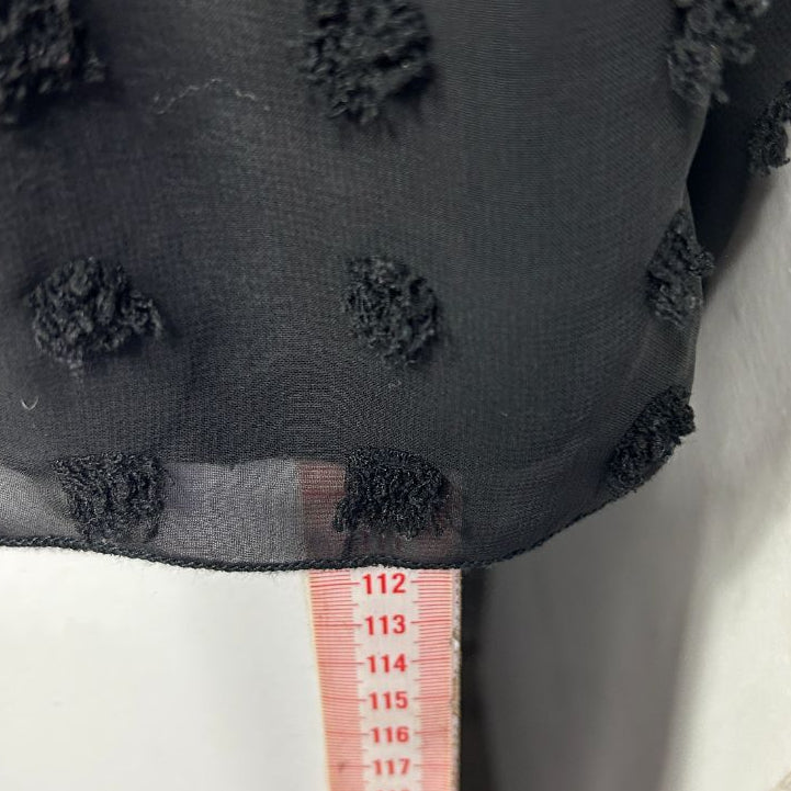 Black textured top front view