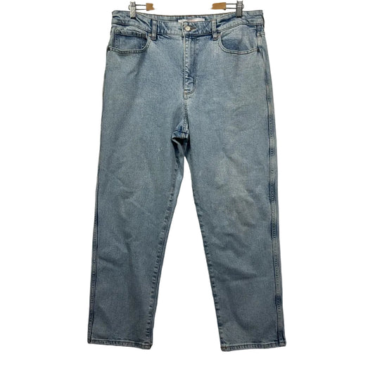 Light blue denim jeans front view