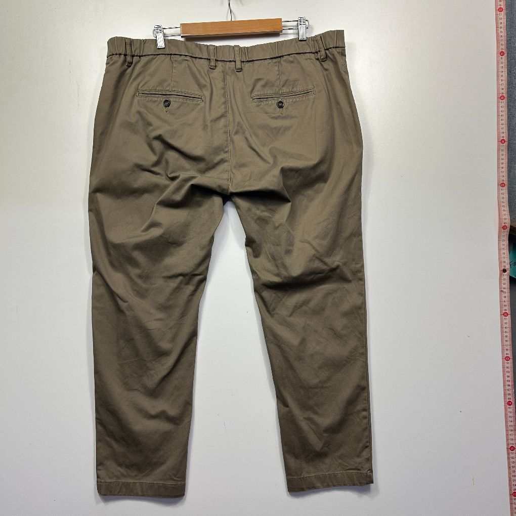 Khaki chinos back view
