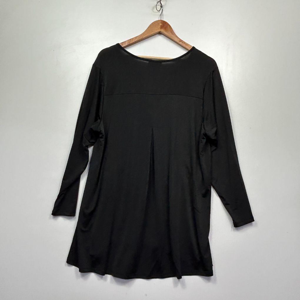 Autograph Black Long Sleeve Top Size M