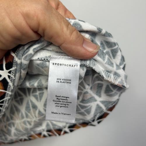 Sportscraft Geometric Print Top - Size 14