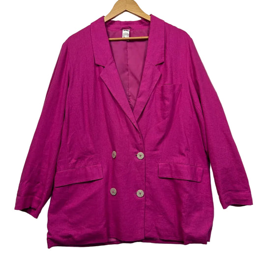 Magenta blazer front view