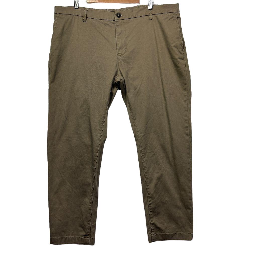 Khaki chinos front view