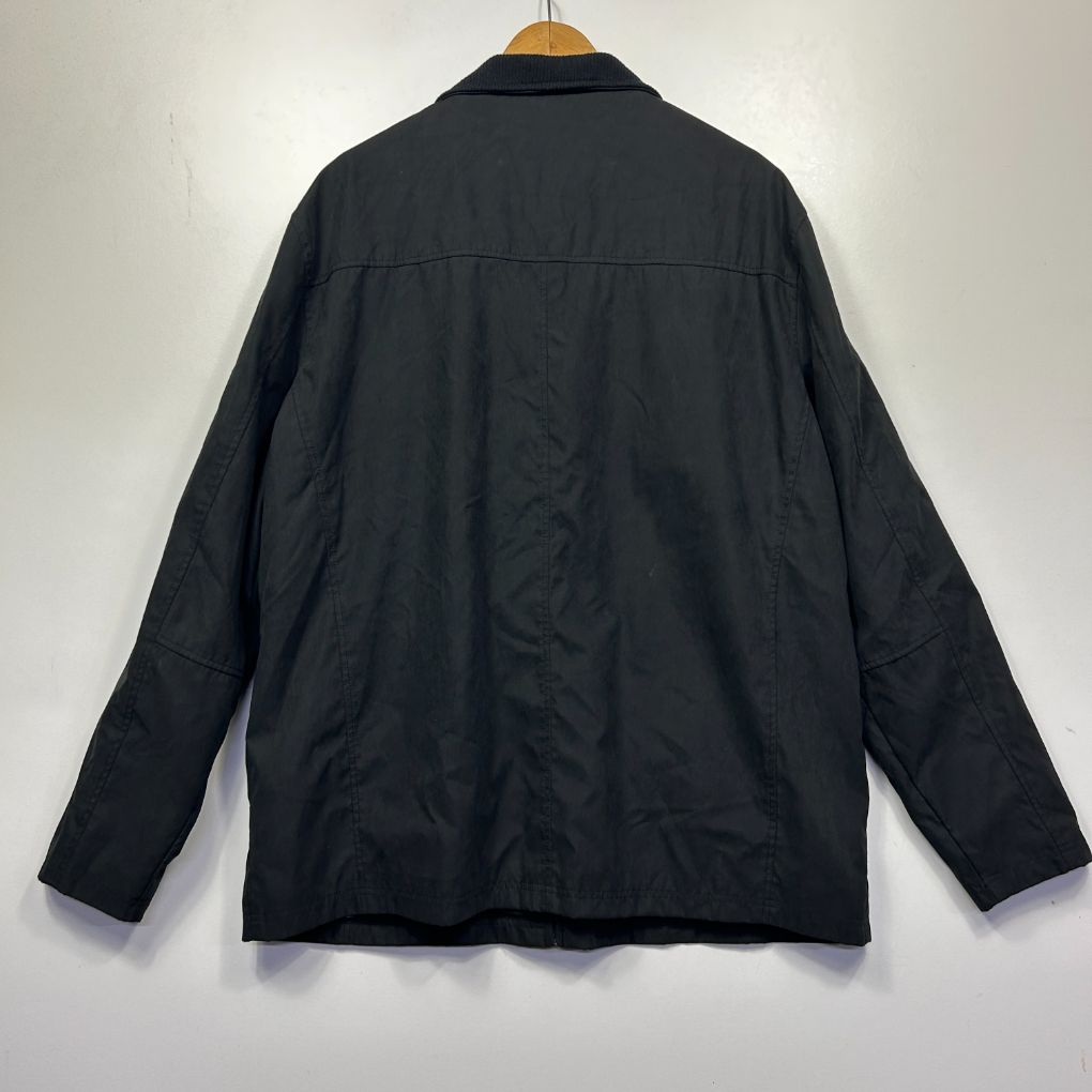 Black shirt back view