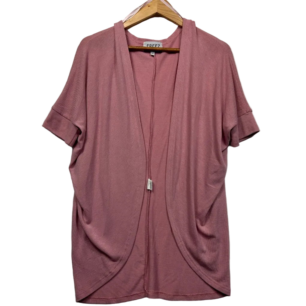 Mauve cardigan front view