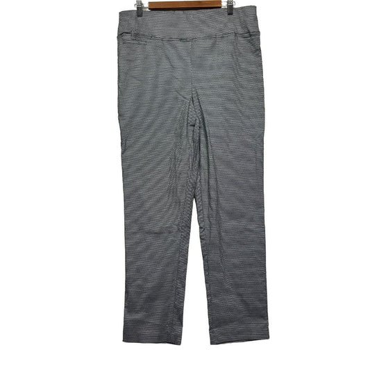 Autograph Black and White Printed Pants - Size 16