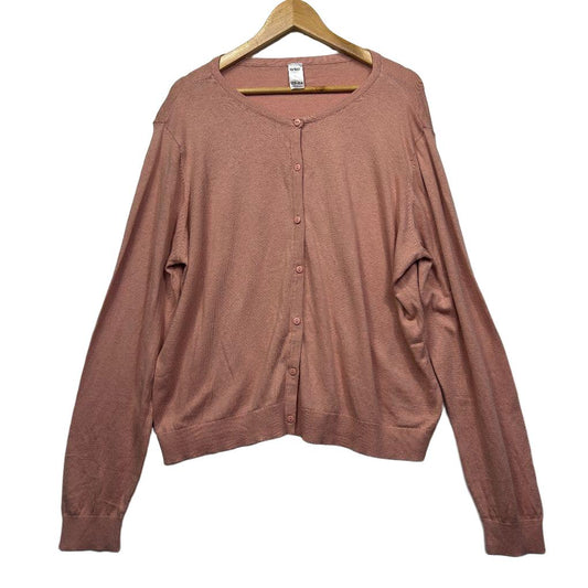 Mauve cardigan front view