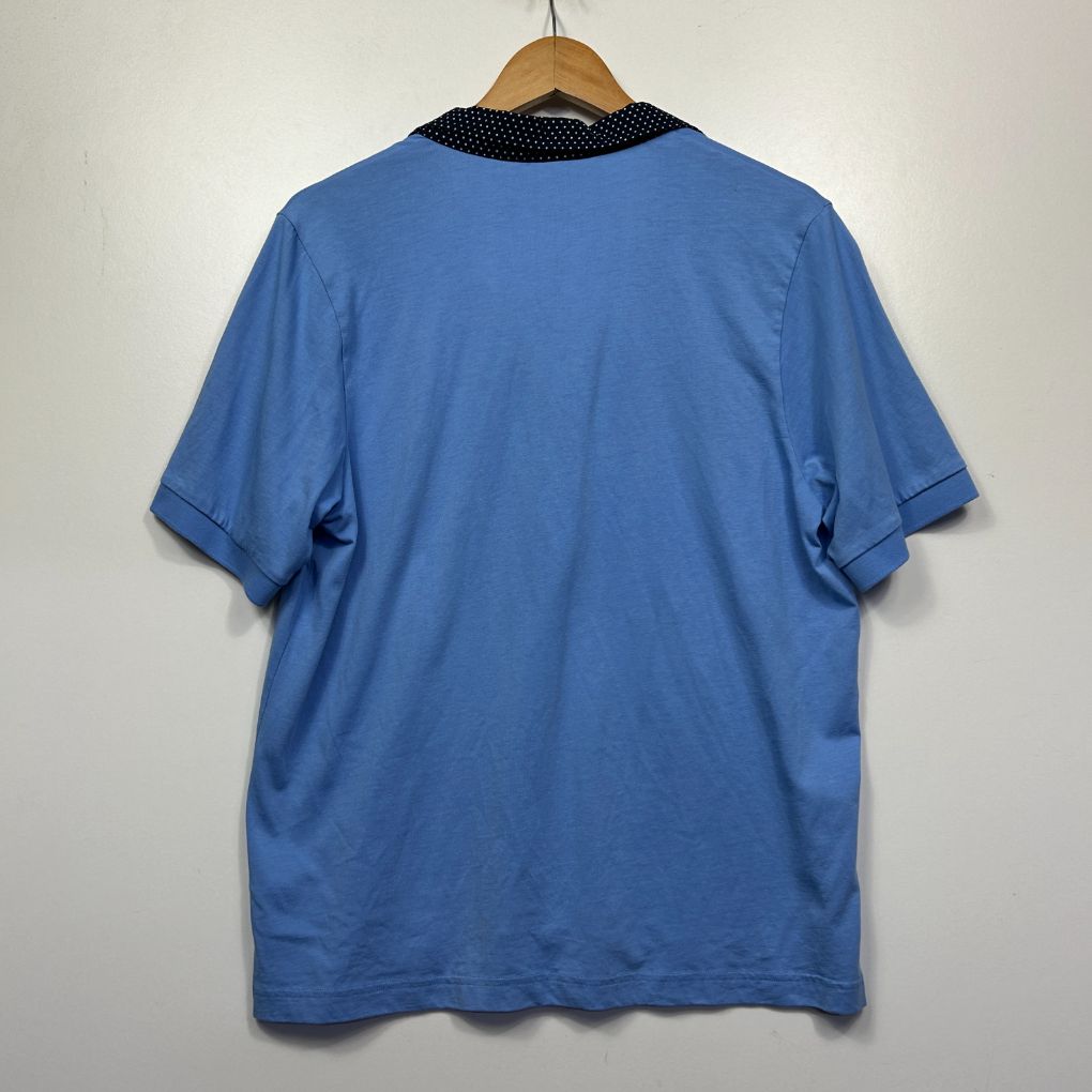 Blue t-shirt front view