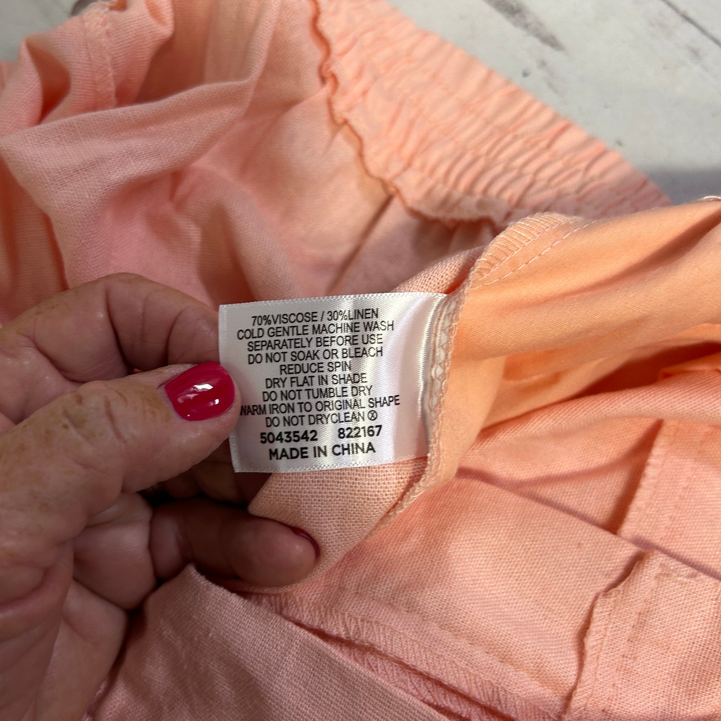 Pink top label detail view