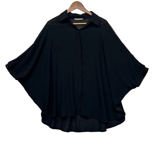 Black cape front view