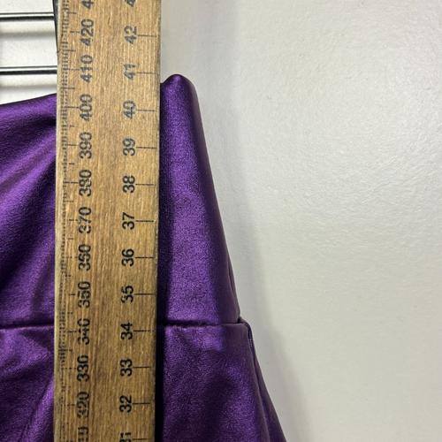 Unbranded Purple Satin Skater Skirt - Size 1XL