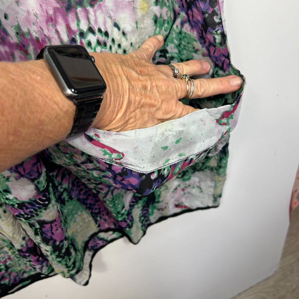 Floral dress front view detail