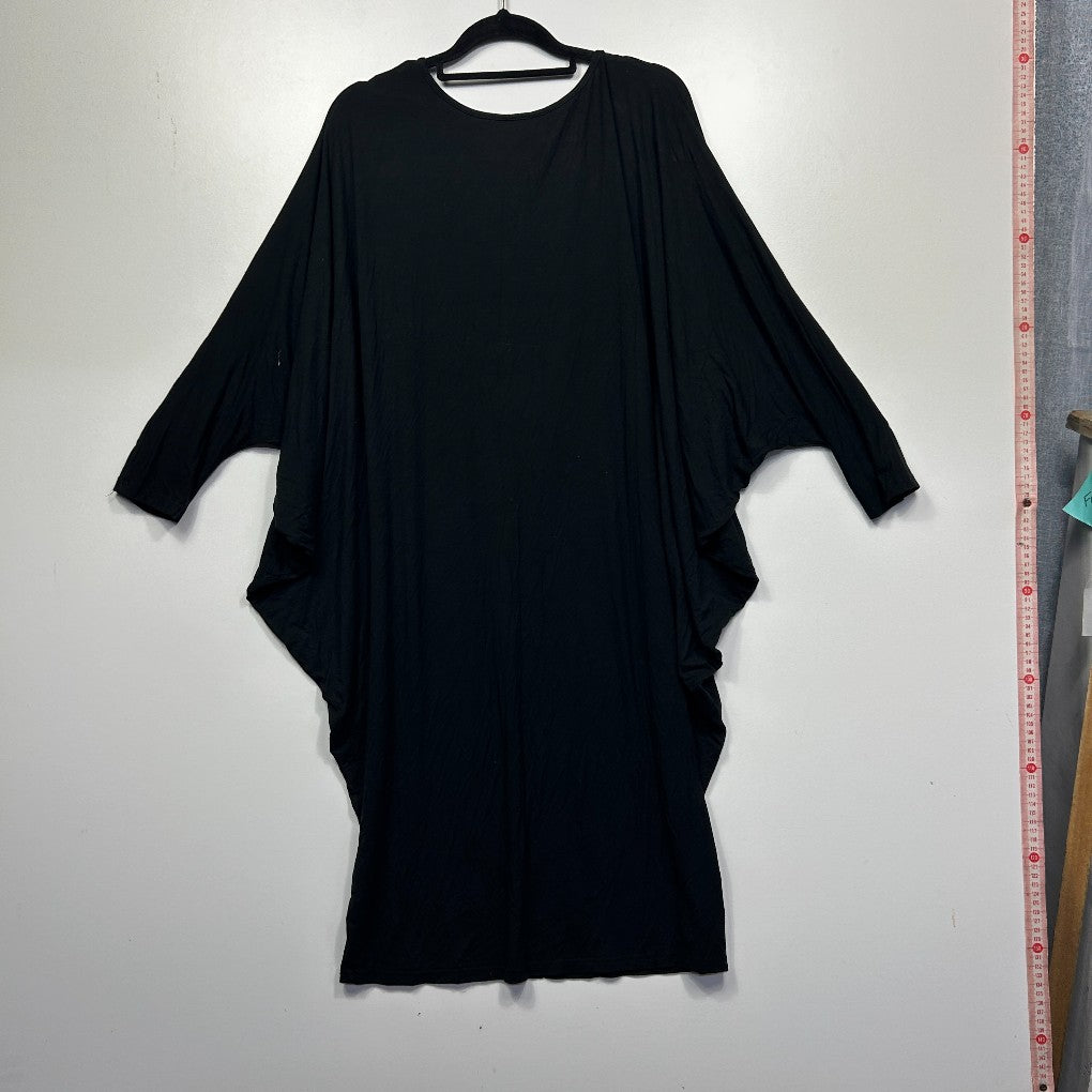 Pq The Label Black Batwing Cocoon Dress - Size Free Size
