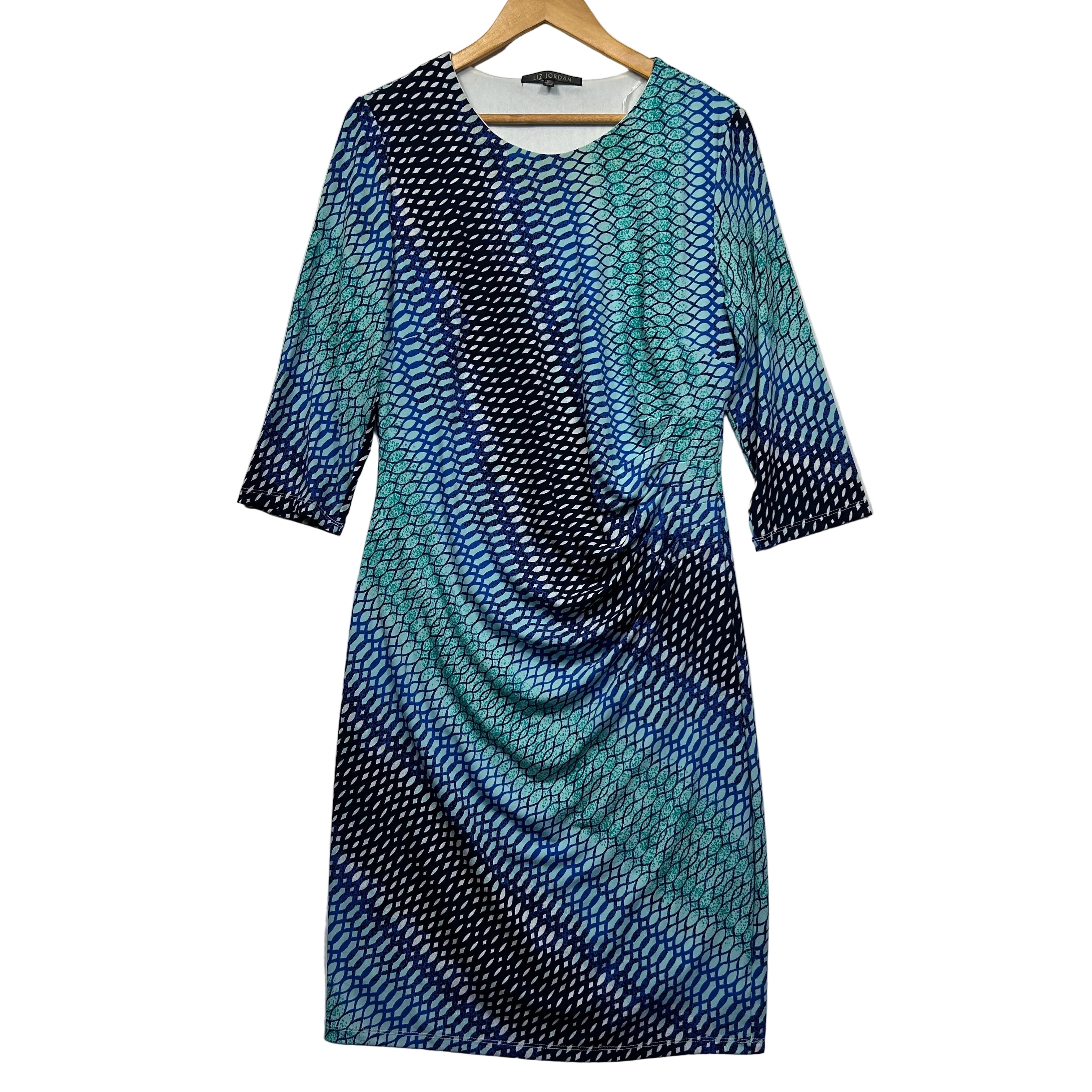 Liz Jordan Multicoloured Geometric Dress - Size XL