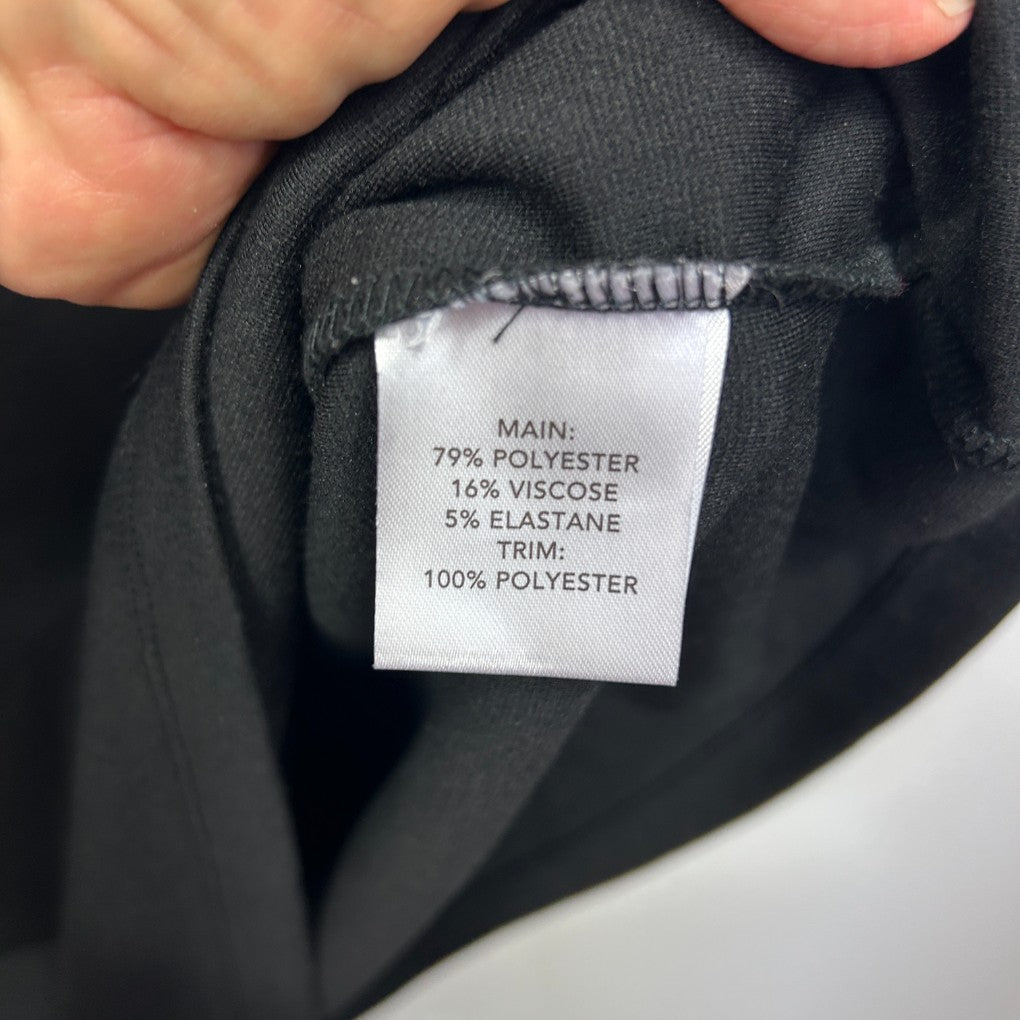 Dark grey fabric with care label detail