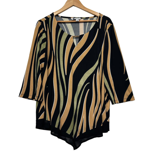 Rockmans Multicoloured Print Top - Size XXL