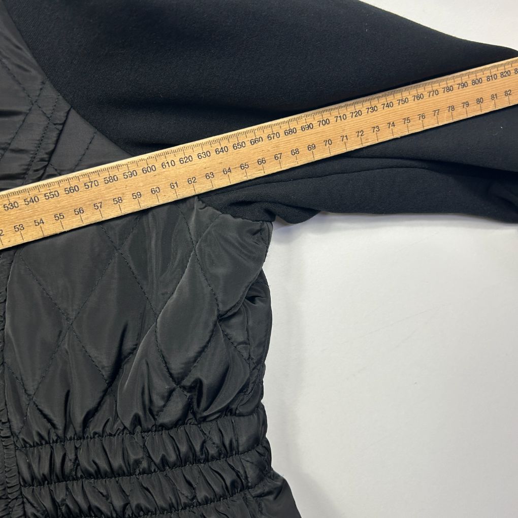 Virtuelle Black Quilted Jacket - Size 24