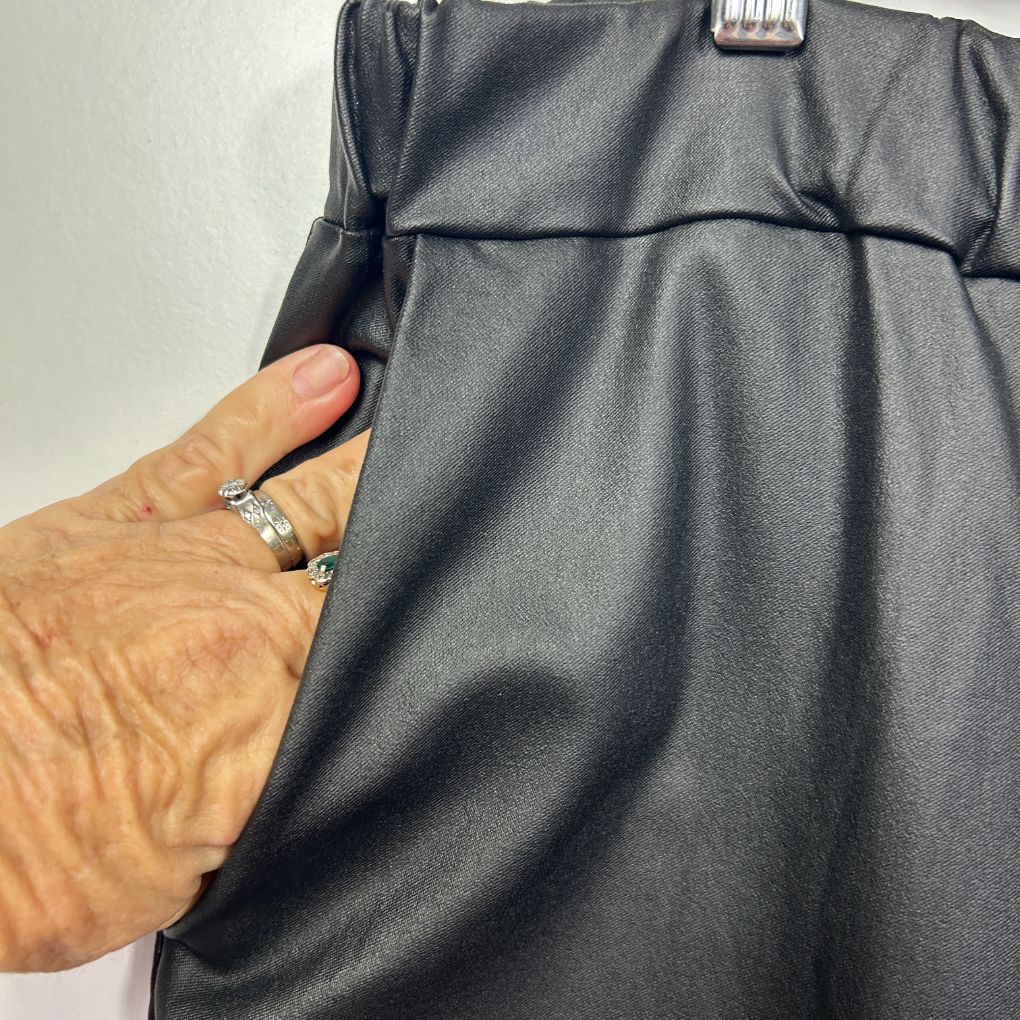 Charcoal grey pants front view