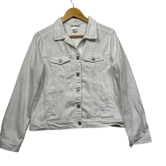 White denim jacket front view