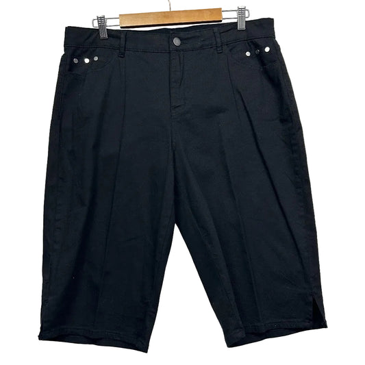 Black shorts front view
