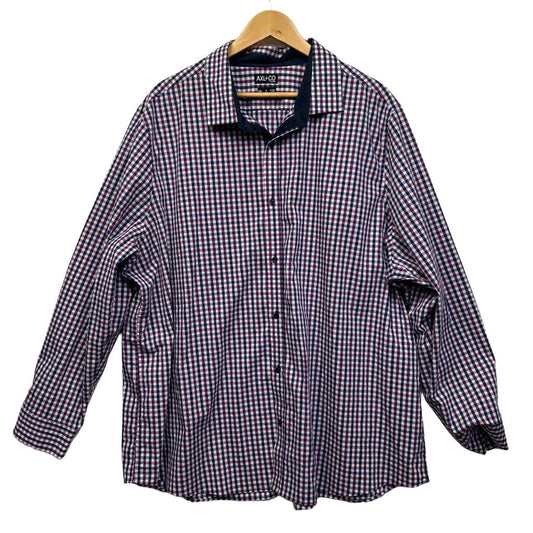 AXL & Co Blue Check Cotton Shirt - Size 5XL
