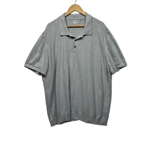 AXL+CO Grey Cotton Polo - Size 5XL