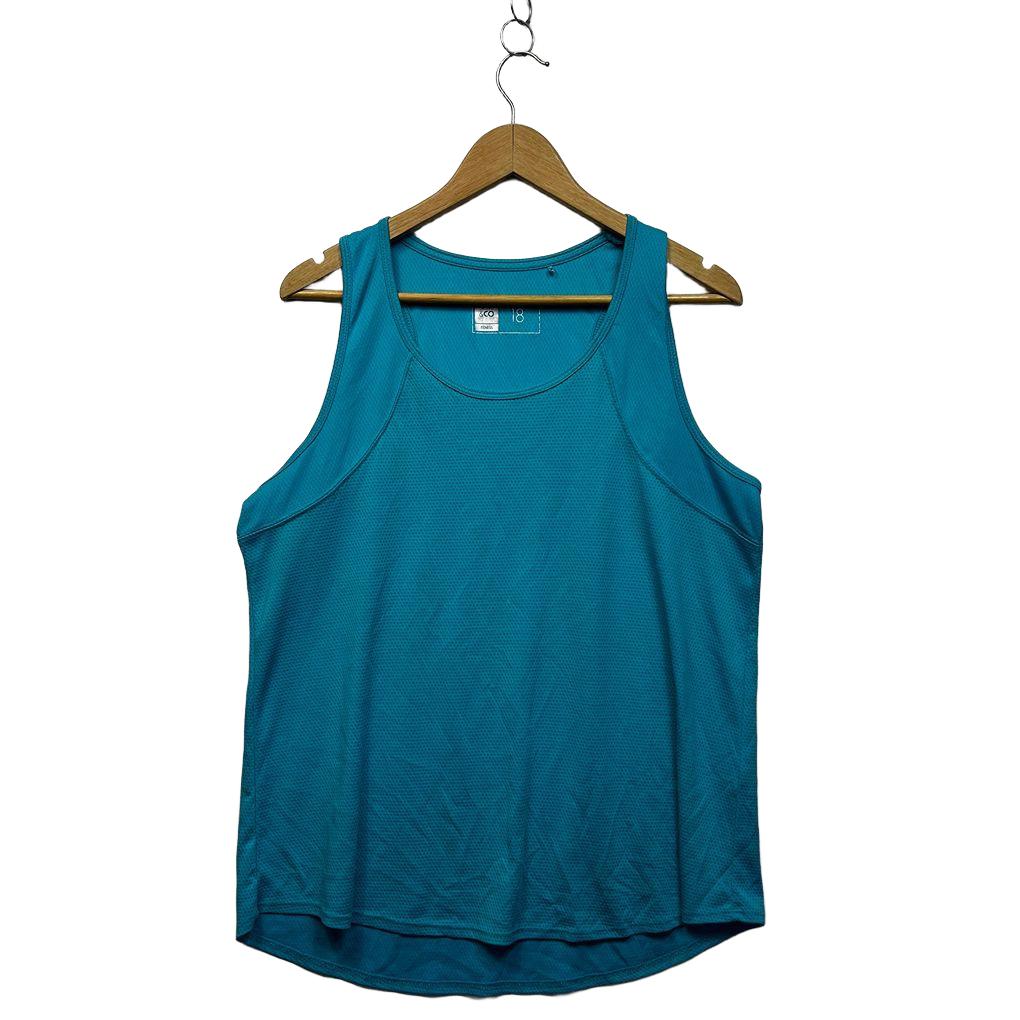 Active & Co Teal Plus Size Activewear Tank Top - Size 18