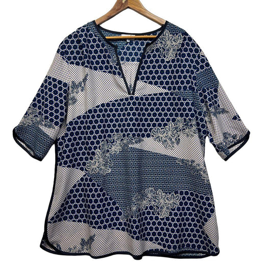 Adrift Navy Top - Size 18/3XL
