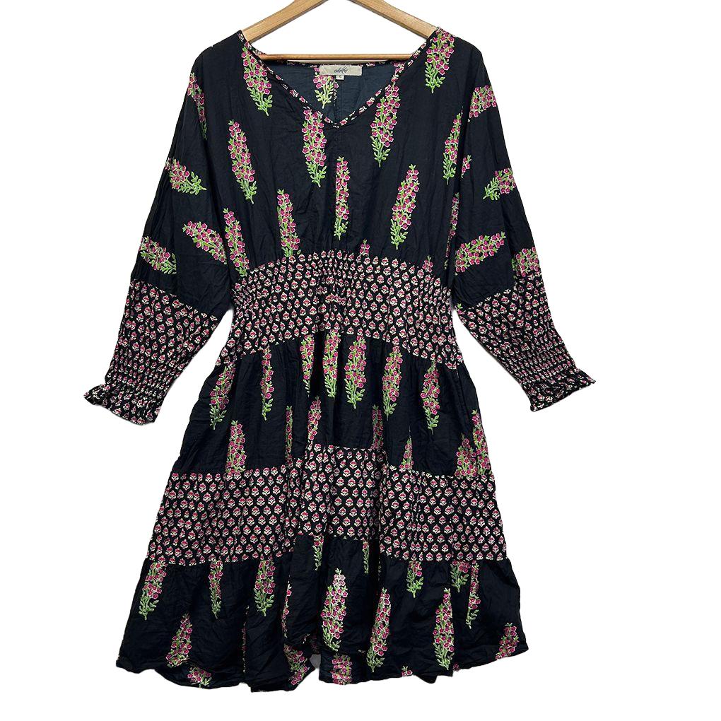 Adrift Floral Cotton Dress - Size XL