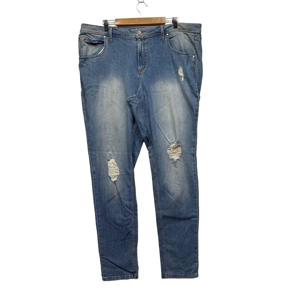 Alexia Blue Distressed Jeans - Size 20