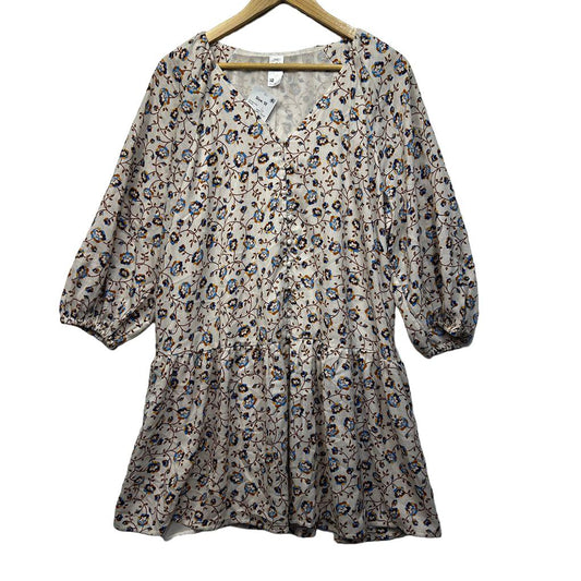 Anko Beige Floral Dress - Size 12