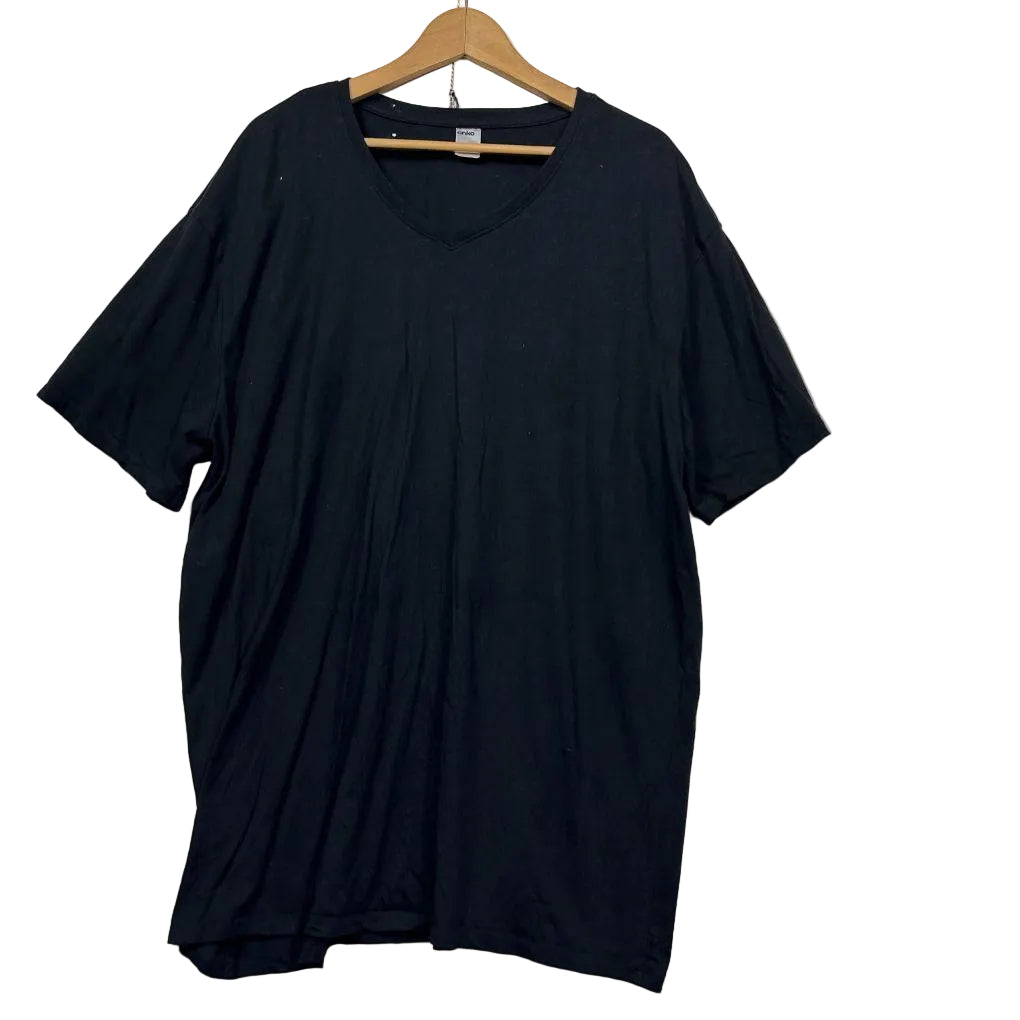 Anko Black Cotton T-Shirt - Size 4XL