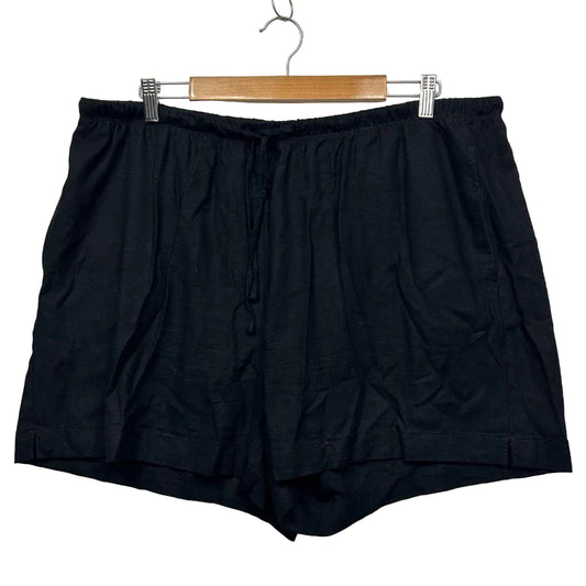 Anko Black Linen Shorts - Size 18