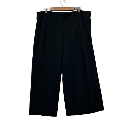 Anko Cropp Wide Leg Black Pants - Size 20
