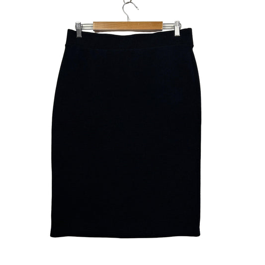 Black pencil skirt front view