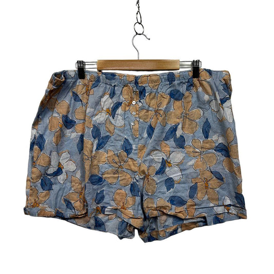 Anko Blue Plus Size Cotton Sleep Shorts - Size 24